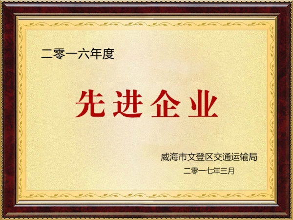 2016年度先進(jìn)企業(yè)