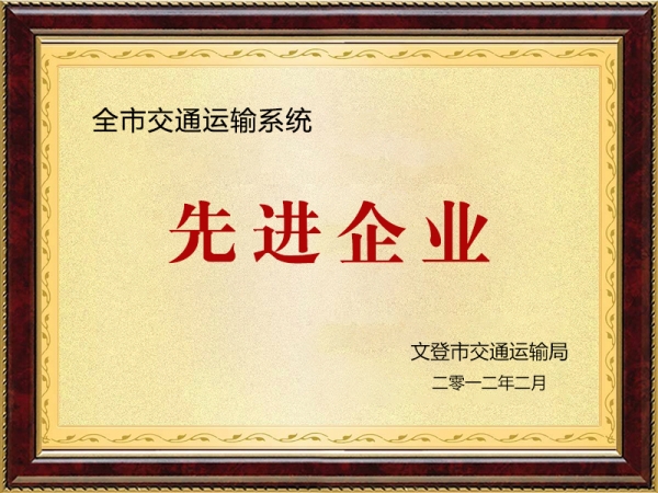 全市交通運(yùn)輸系統(tǒng)先進(jìn)企業(yè)